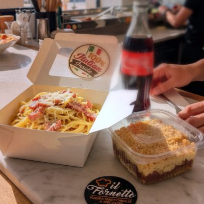 Photo générée par IA d'une formule étudiante - Restaurant italien